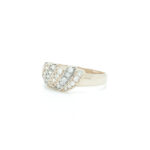 Ring i gult gull 14 k(585) med stener - Bilde 2