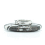 En stens diamantring i hvitt gull 14 k - Bilde 2