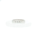 Ring i hvitt gull 14 k med 3 diamanter