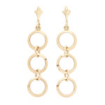 Lange dobber i gult gull 14 k