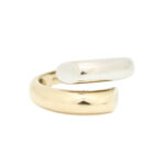 Ring i gult og hvitt gull 14 k