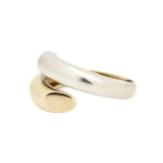 Ring i gult og hvitt gull 14 k - Bilde 2