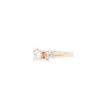Ring i gult gull 18 k med diamant - Bilde 2