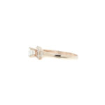 Ring i gult gull 18 k med diamant - Bilde 3