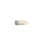 Ring i gult gull 14k med ametyst - Bilde 2