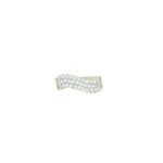 Ring i gult gull 14 k med stener