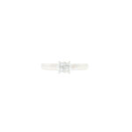 Ring i hvitt gull 14k med diamanter