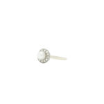 Ring i gult gull 14 k med perler og stener