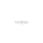 Enstens diamantring i hvitt gull 14k