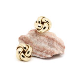 Knutedobber i gult gull 14 k