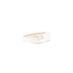 Ring i gult gull 14 k med sten til herre - Bilde 2