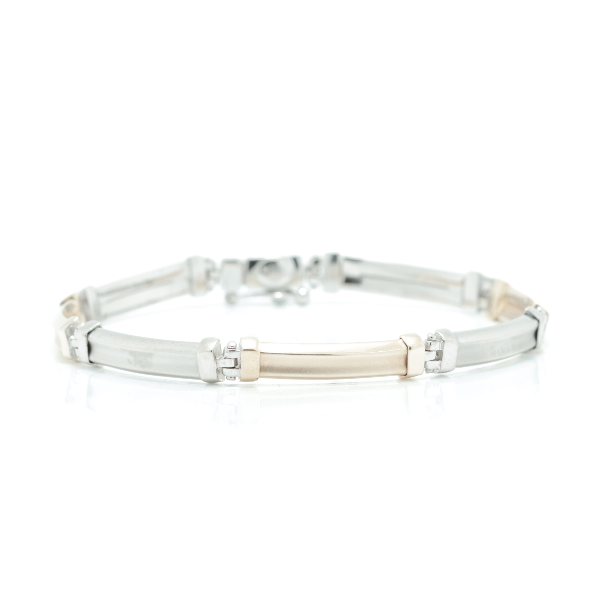 01.10.2026-49 Armbånd i hvitt gull 14 k - Bilde 1
