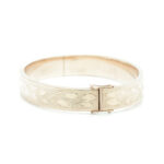 Sisselert armring i gult gull 14 k