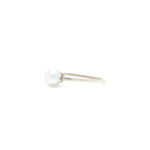 Ring i gult gull 14 k med perle - Bilde 2