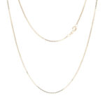 Anhengskjede 80cm i gult gull 14k