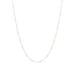 Anhengskjede vridd 38cm i gult gull 14k